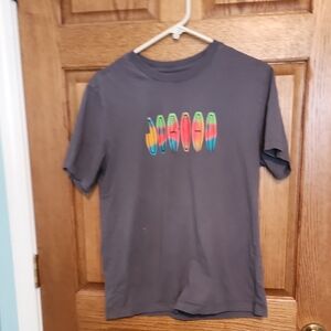 Jordan Gray T-Shirt with Red Logo